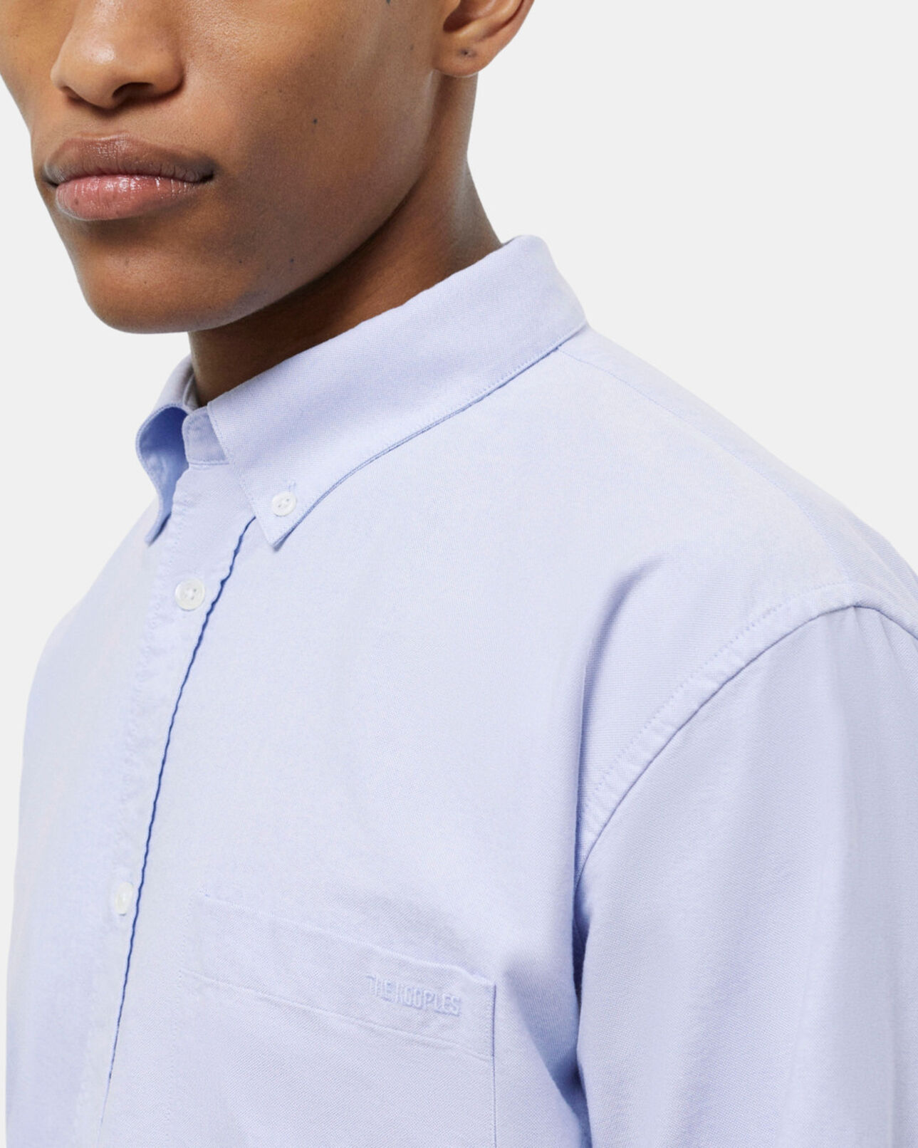 The Kooples HOMME LIGHT BLUE chemise bleue en coton