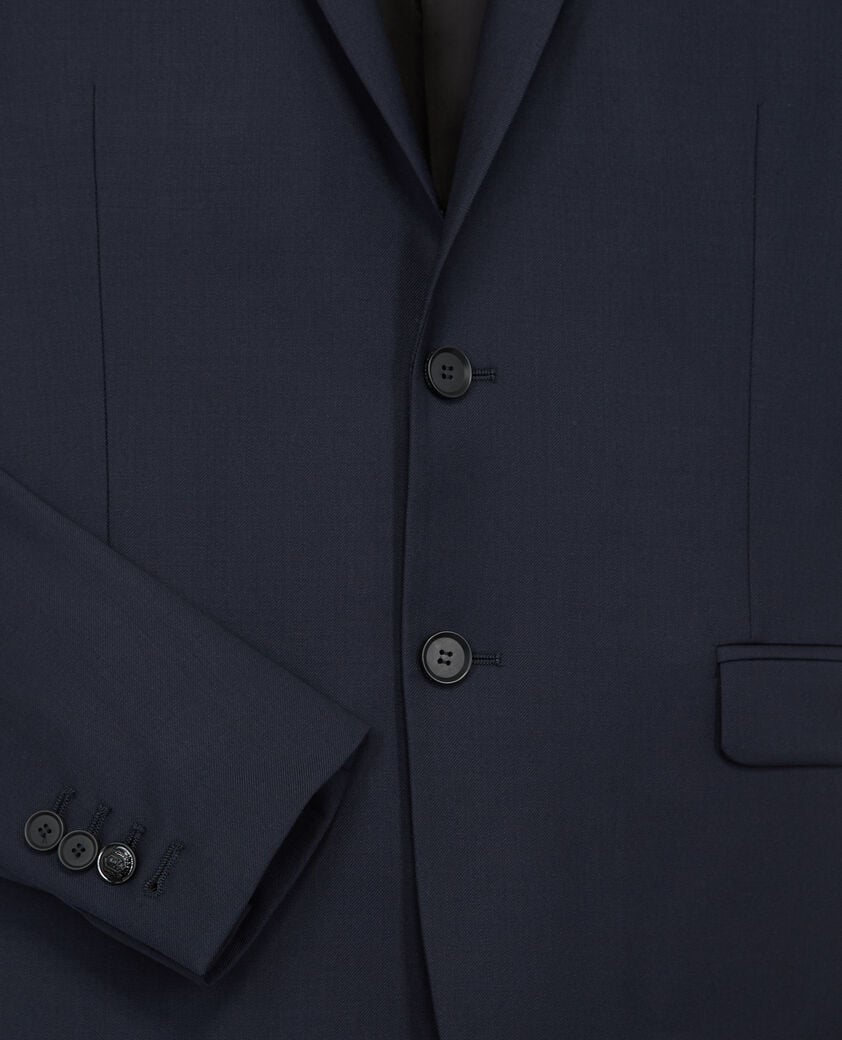 The Kooples HOMME DARK NAVY veste de costume coupe ajustée en laine marine