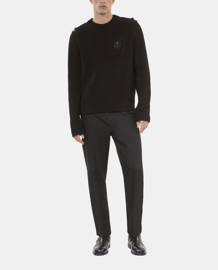 The Kooples H BLACK black cotton sweater