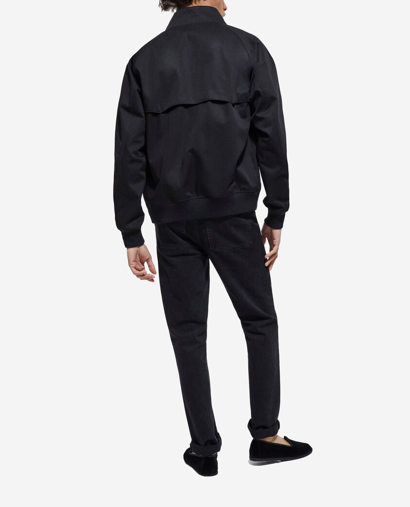 The Kooples HOMME BLACK blouson noir doublure léopard