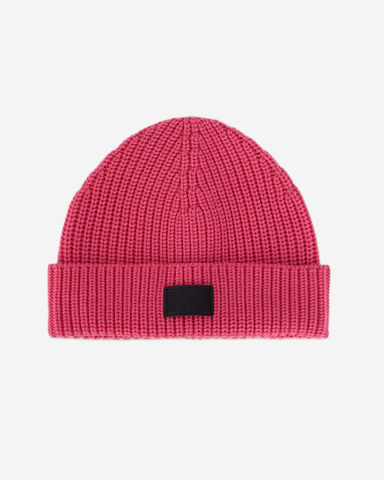 The Kooples MEN OLD PINK pink ribbed wool beanie