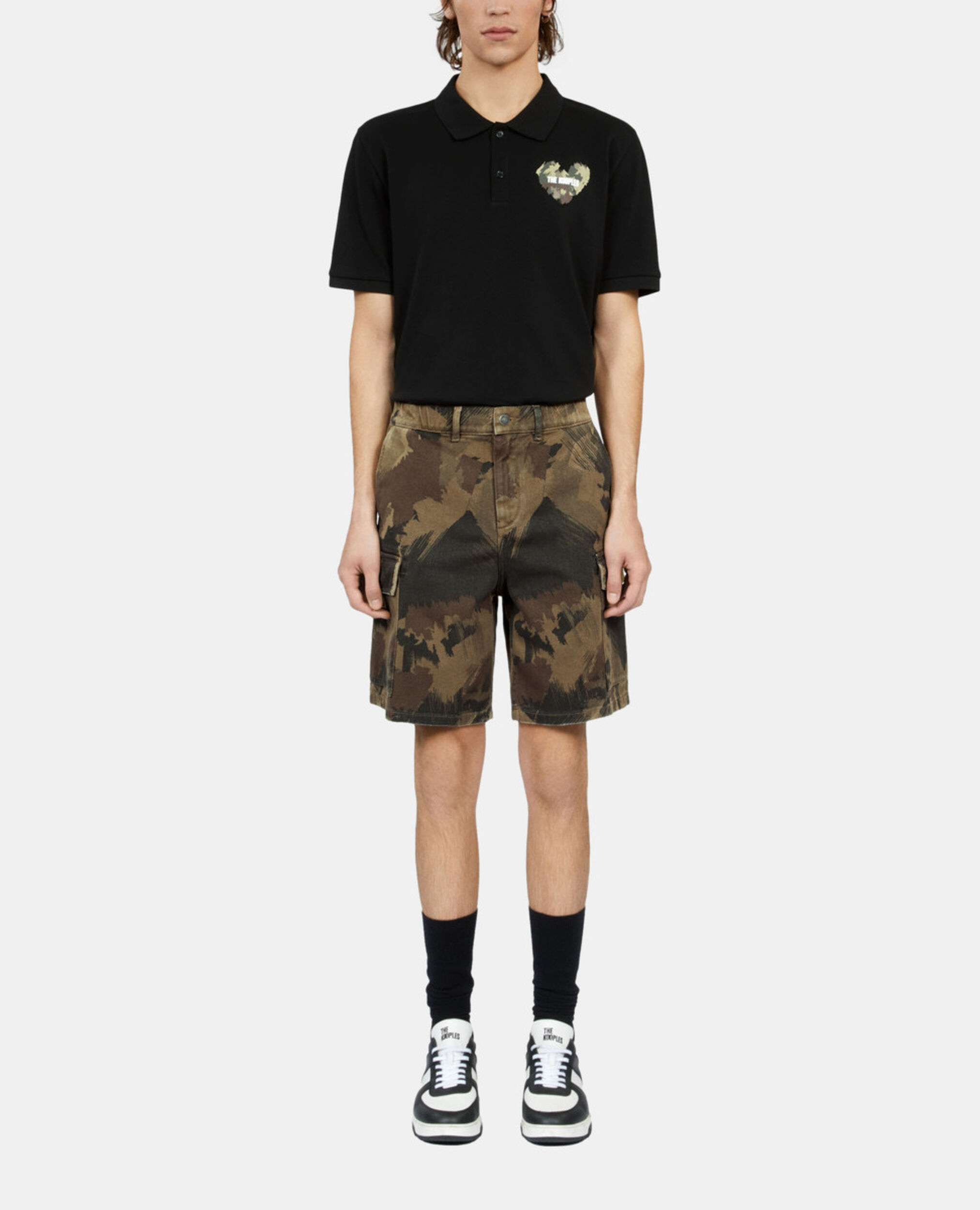 Camouflage cargo shorts, CAMOUFLAGE, hi-res image number null