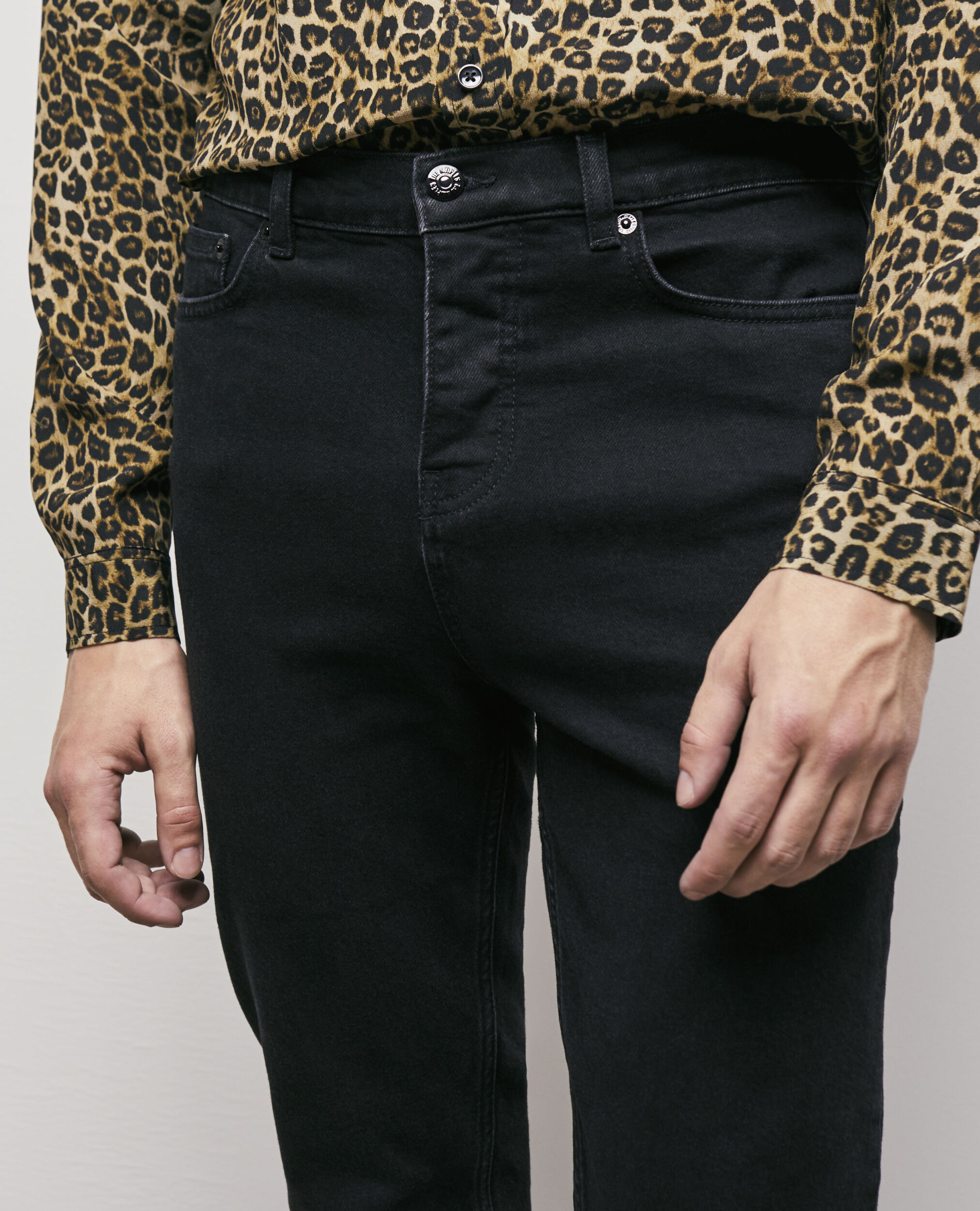 Schwarze Slim-Fit Jeans, BLACK WASHED, hi-res image number null