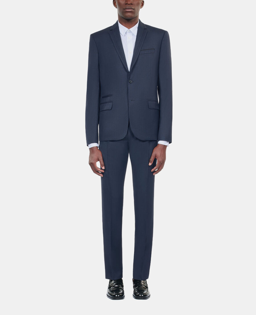 The Kooples MEN NAVY navy blue wool suit jacket