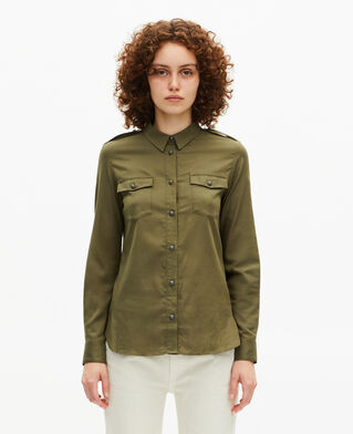 The Kooples WOMEN KAKI khaki shirt