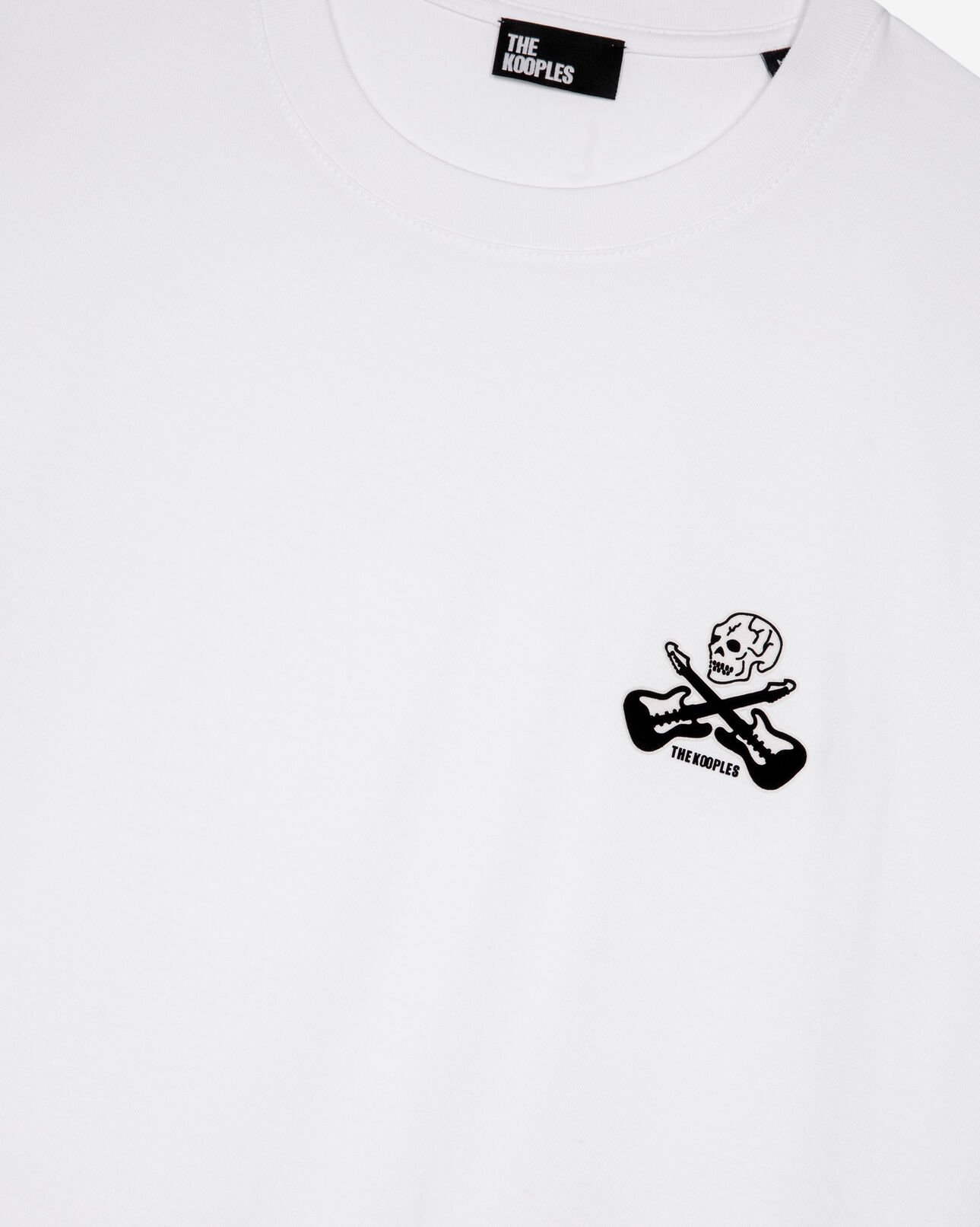 The Kooples HERREN WHITE t-shirt mit weißer beflockung