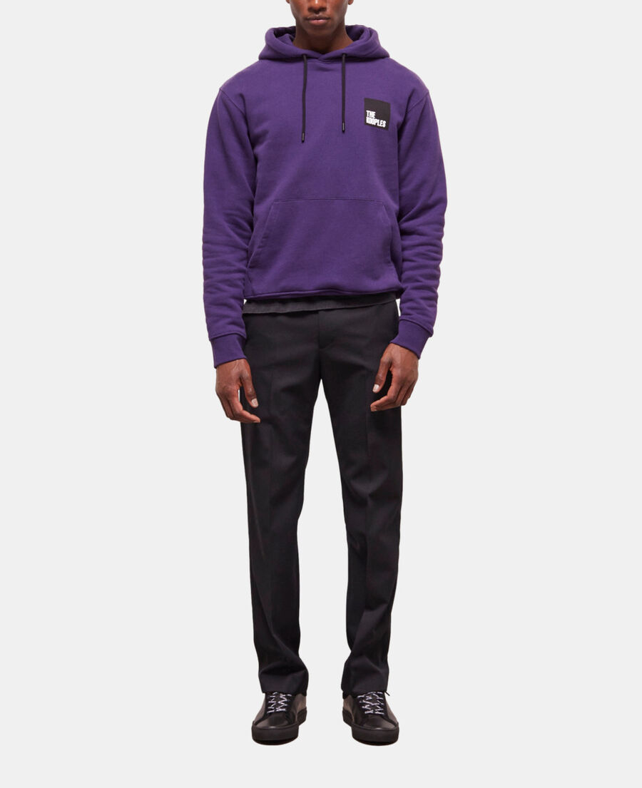 sweatshirt à logo violet