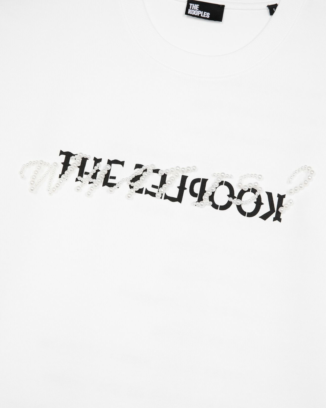 The Kooples F WHITE what is t-shirt with white beads