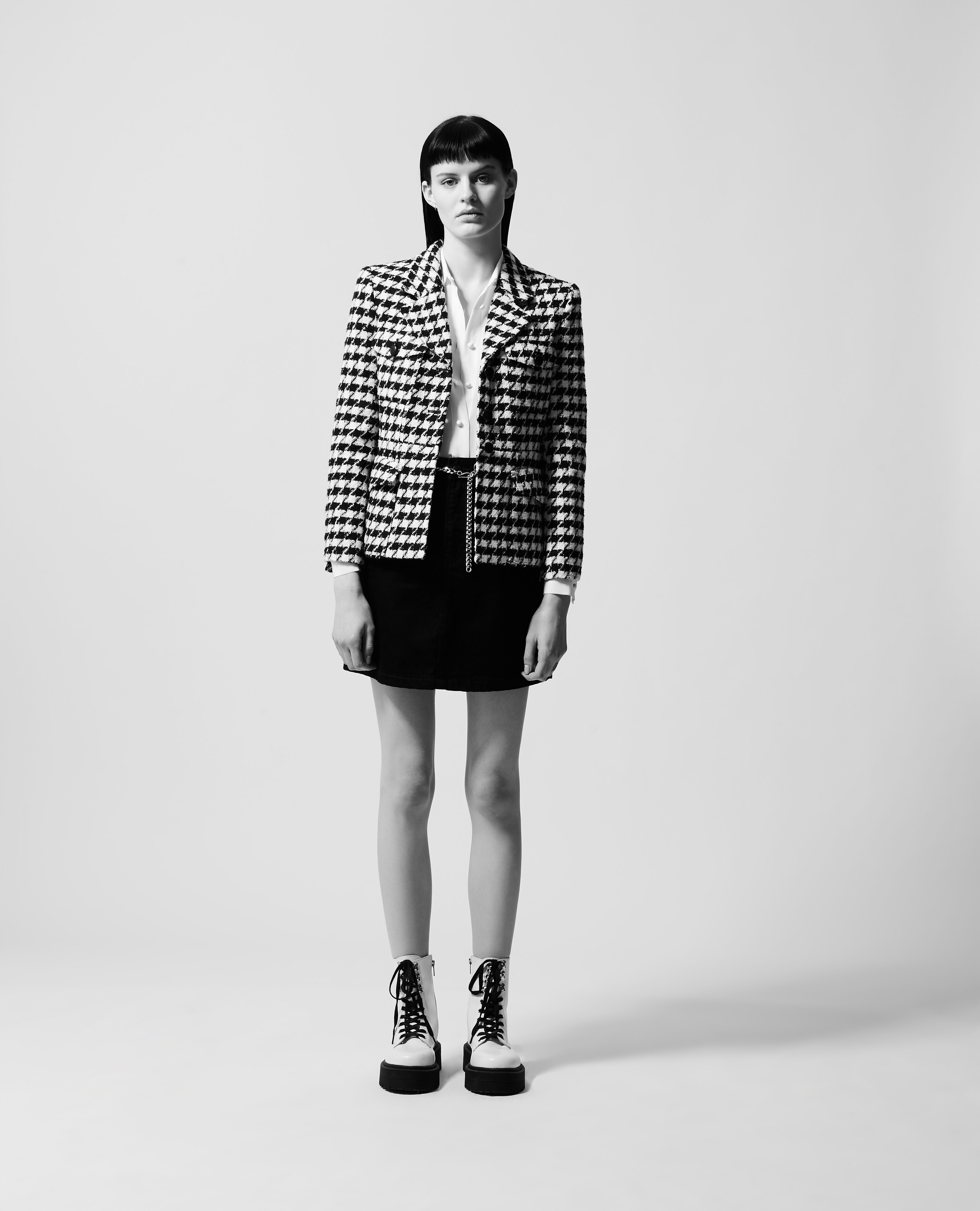 The kooples tweed jacket top