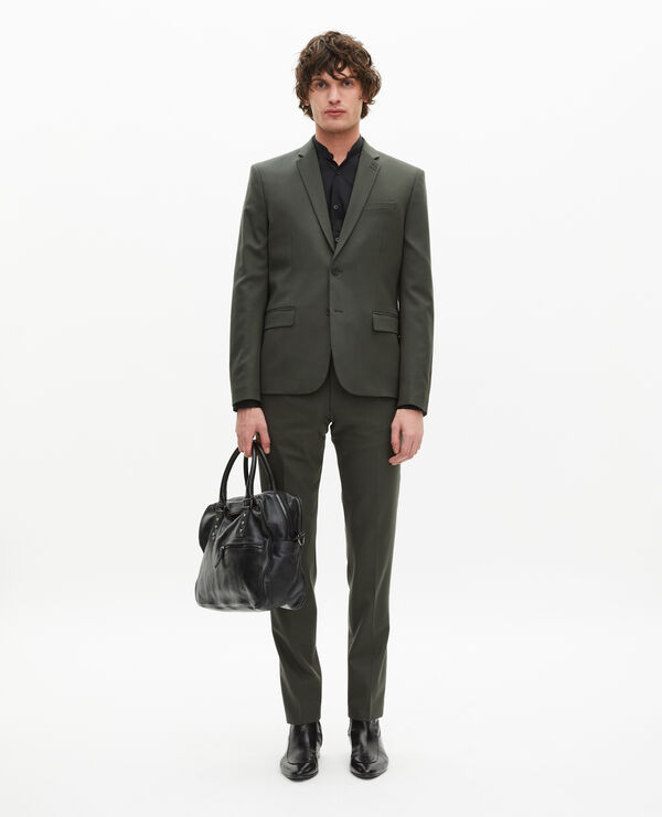 The Kooples HERREN KAKI khakifarbene anzugjacke aus wolle