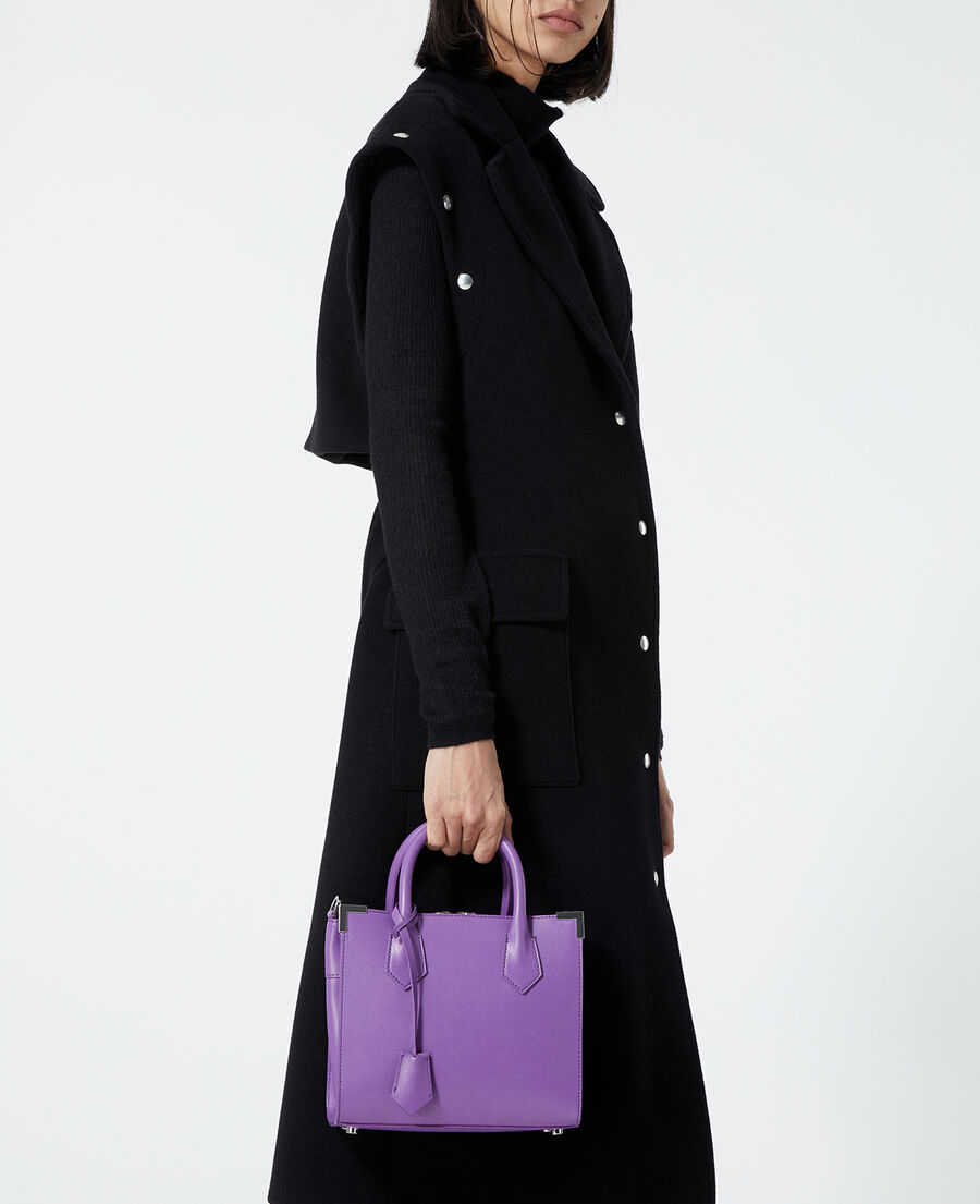 Long black wool coat with press studs The Kooples