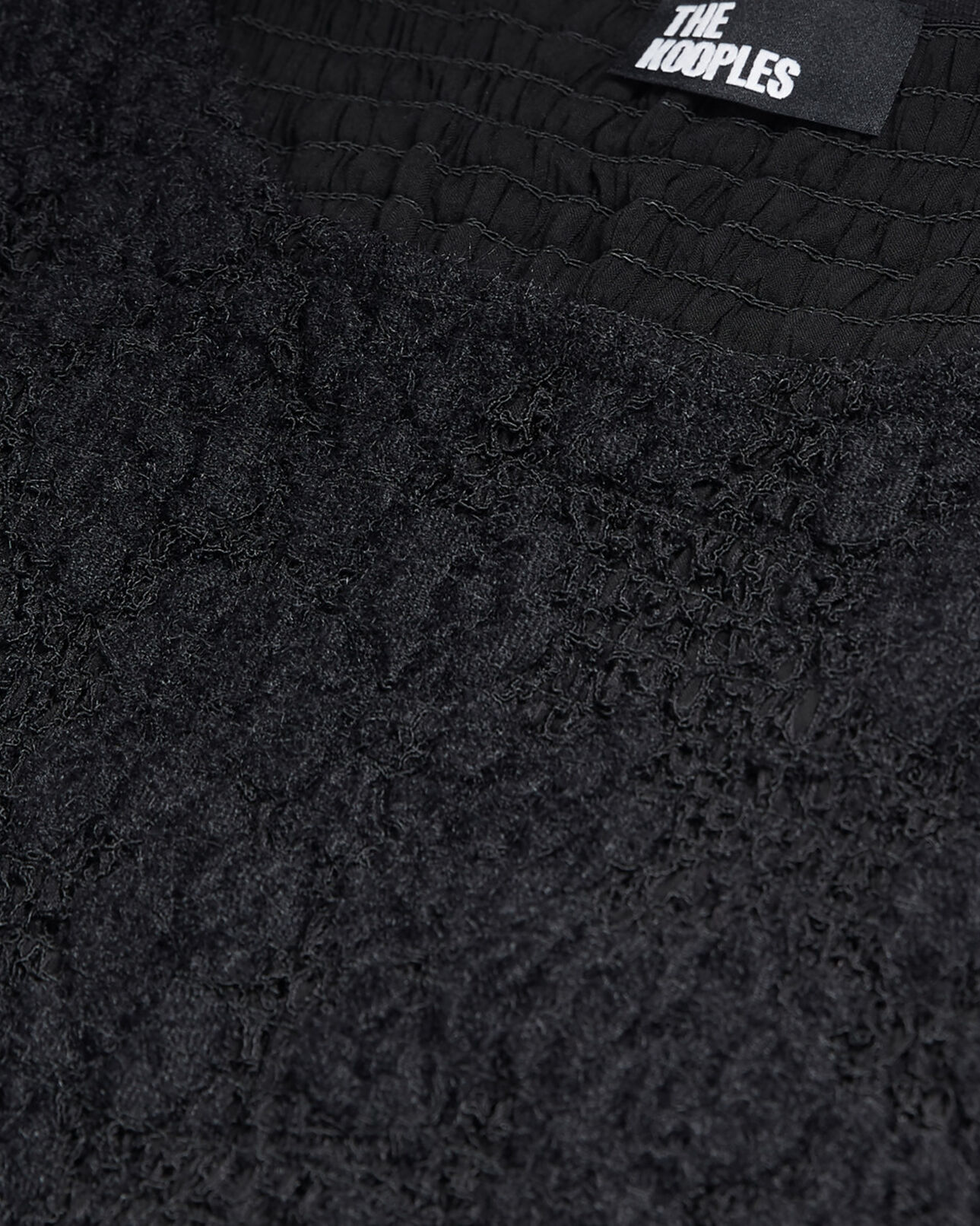 The Kooples WOMEN BLACK short black lace dress