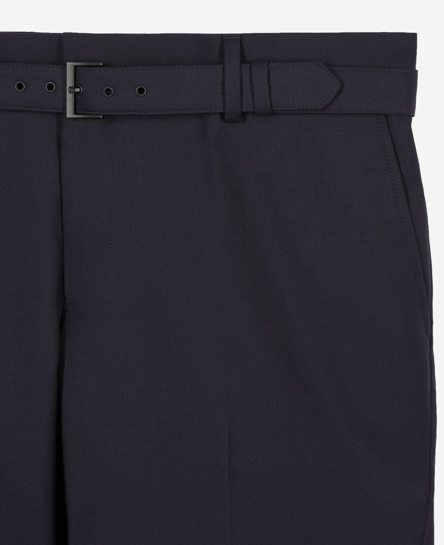 The Kooples H DARK NAVY super 100s navy wool suit pants