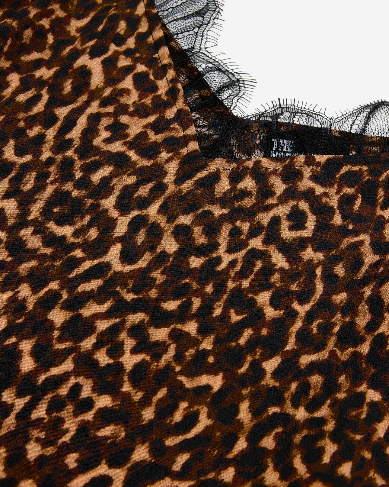 The Kooples FEMME LEOPARD caraco en soie imprimé léopard