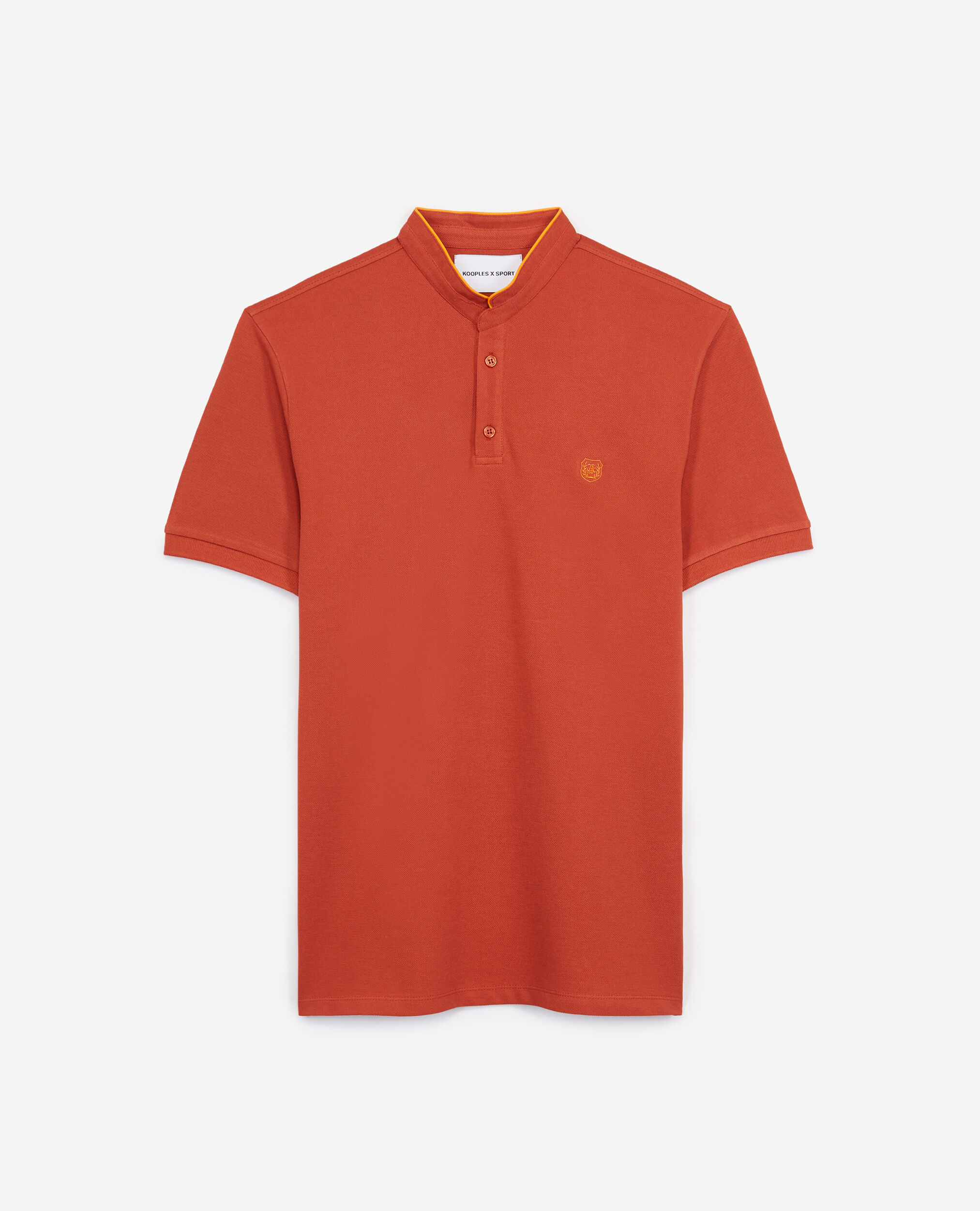 Orange polo with clementine details, ROOBOIS ORG / CLEMENTINE, hi-res image number null