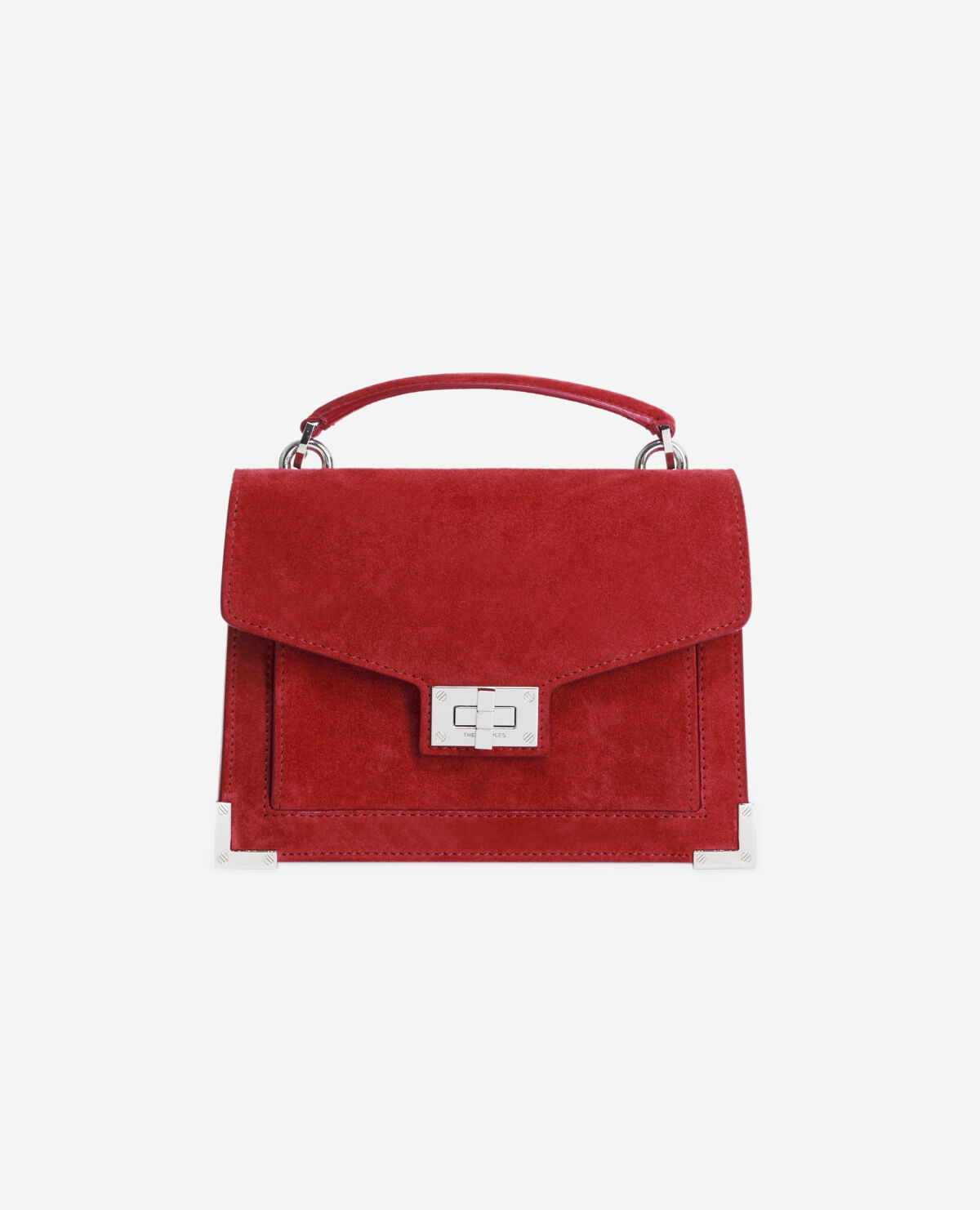 Small Emily bag in red leather
