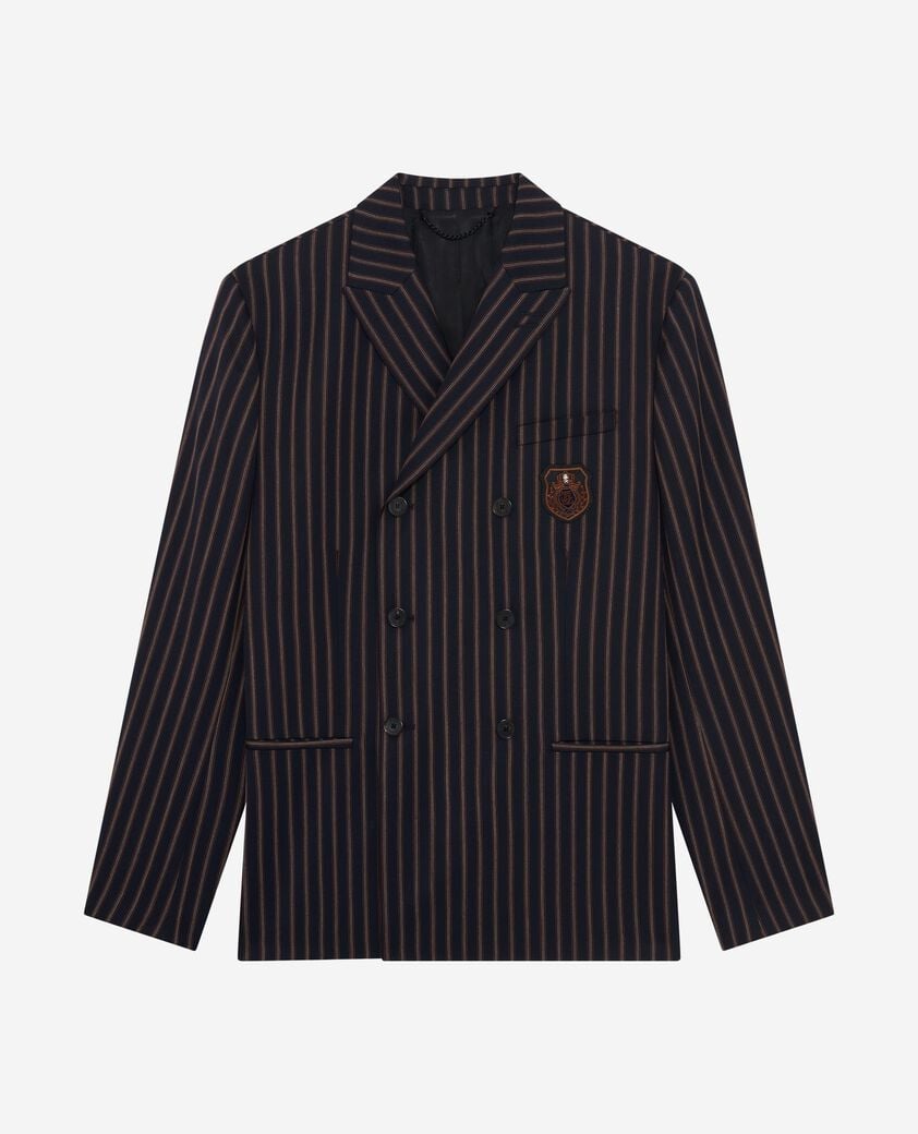 The Kooples MEN BLUE-WHITE-RED navy striped jacket