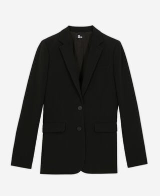 The Kooples FEMME BLACK veste tailleur coupe droite noire