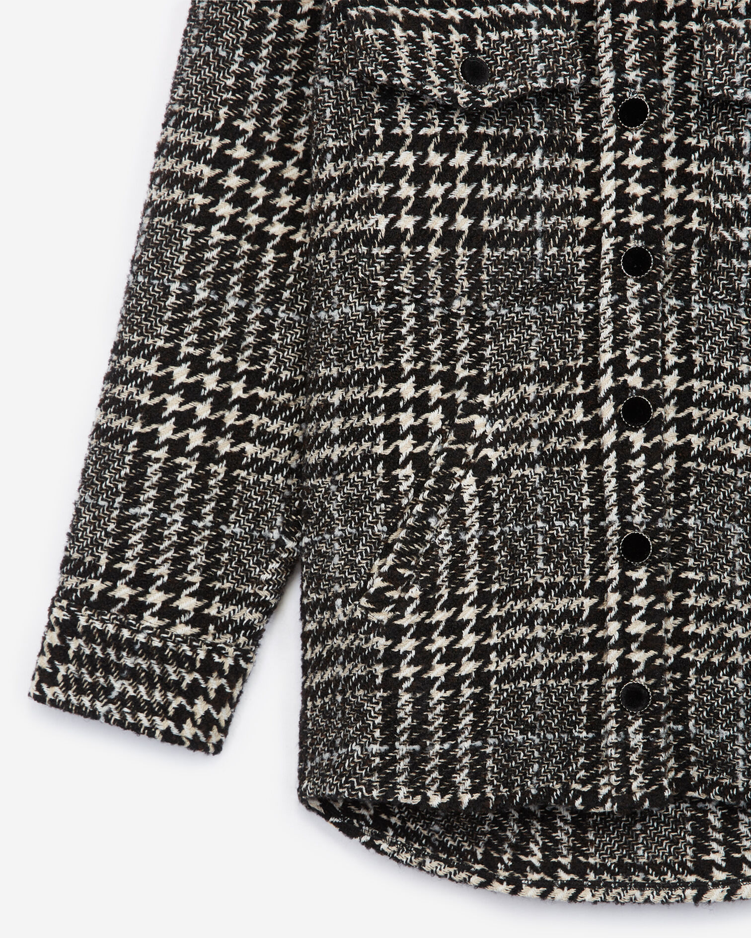 Chemise oversize femme à carreaux, ECRU BLACK, hi-res image number null