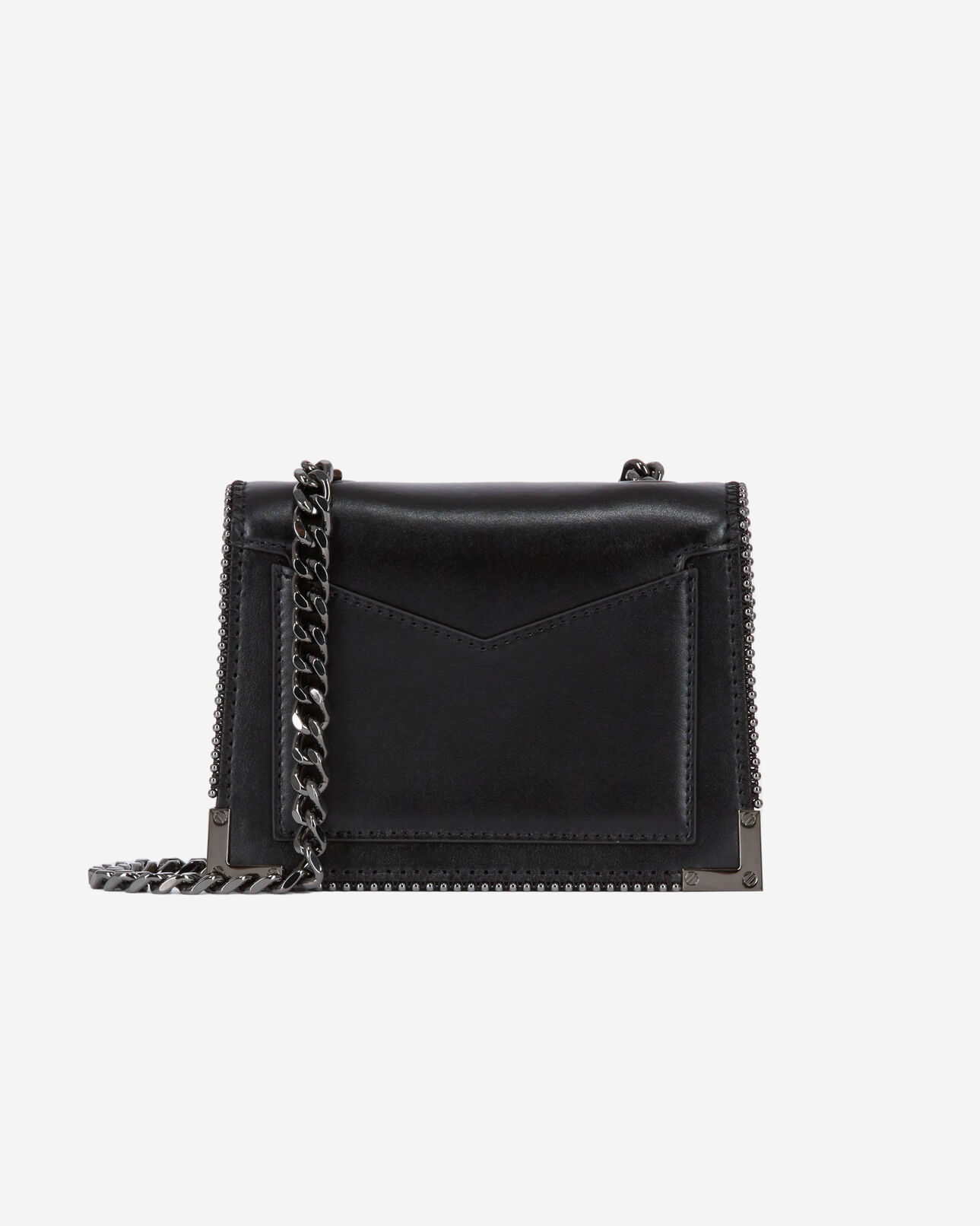 The Kooples WOMEN BLACK nano emily bag in black leather