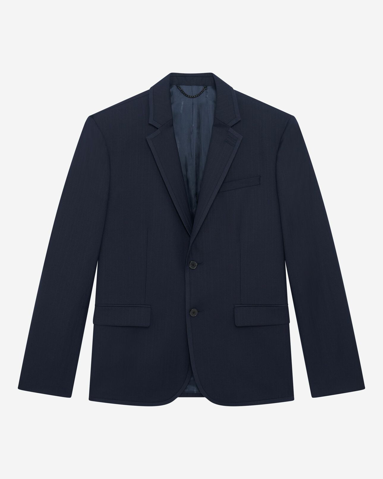 The Kooples MEN DARK NAVY navy blue wool suit jacket