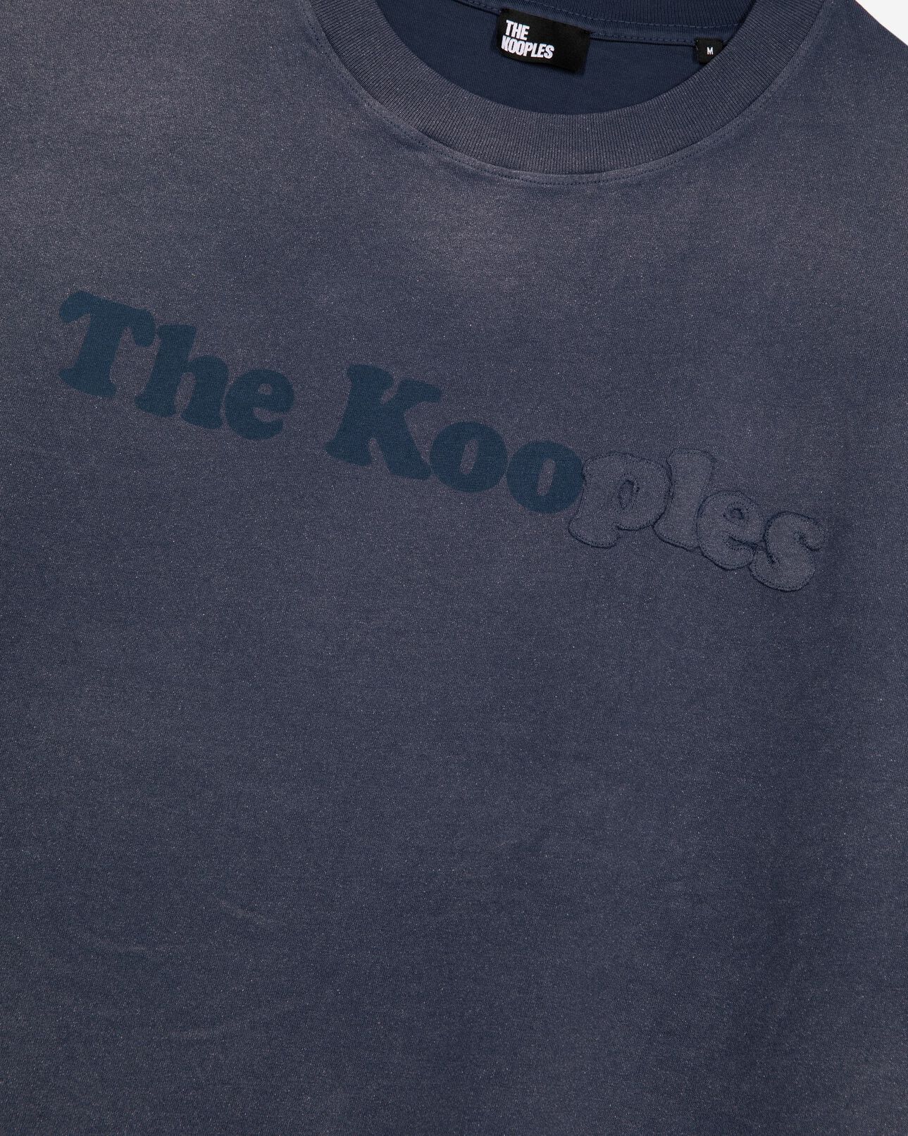 The Kooples MEN DARK NAVY t-shirt with navy logo