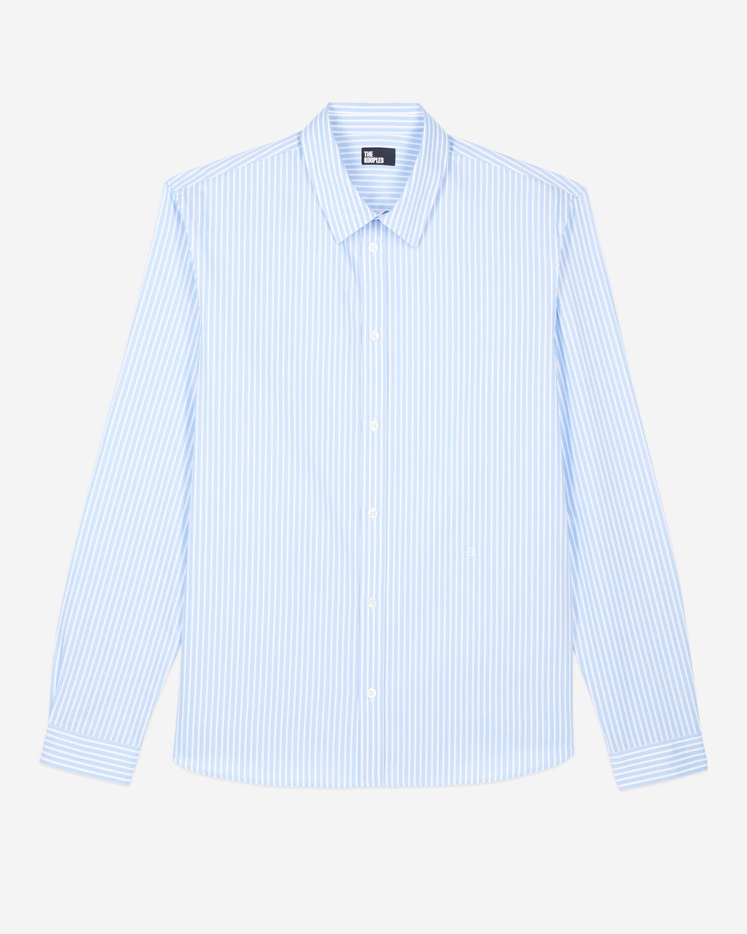 Formal striped shirt, BLUE WHITE, hi-res image number null