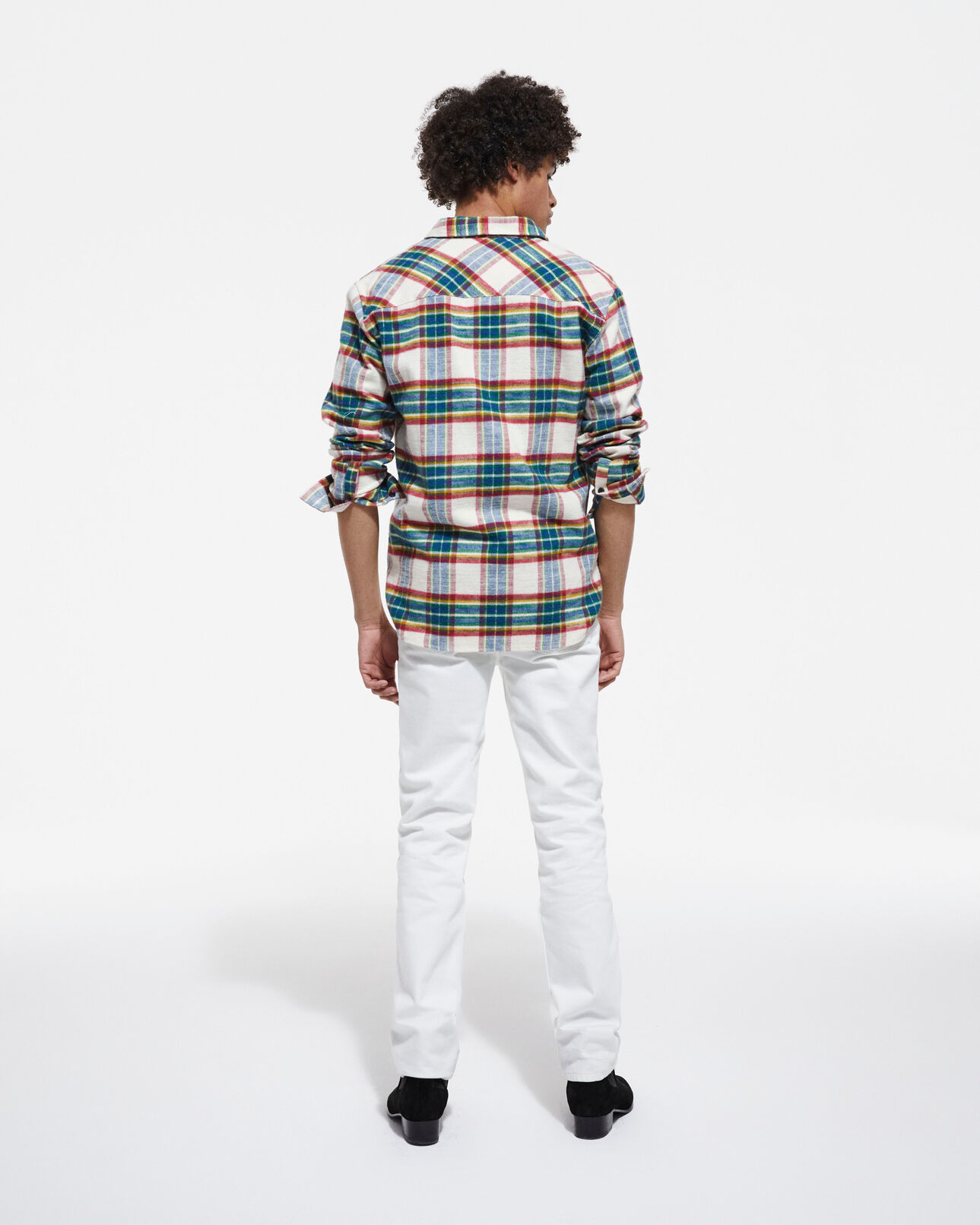 The Kooples HERREN MULTICOLOR kariertes hemd mit klassischer kragen