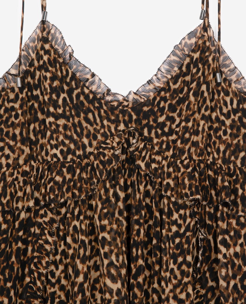 The Kooples FEMME LEOPARD robe courte imprimé léopard