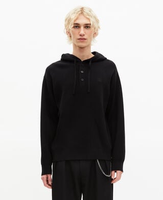 The Kooples HOMME BLACK pull &agrave; capuche noir