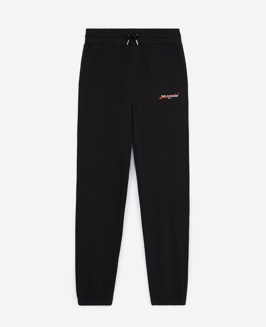 The Kooples FEMME BLACK jogging noir à petit logo the kooples