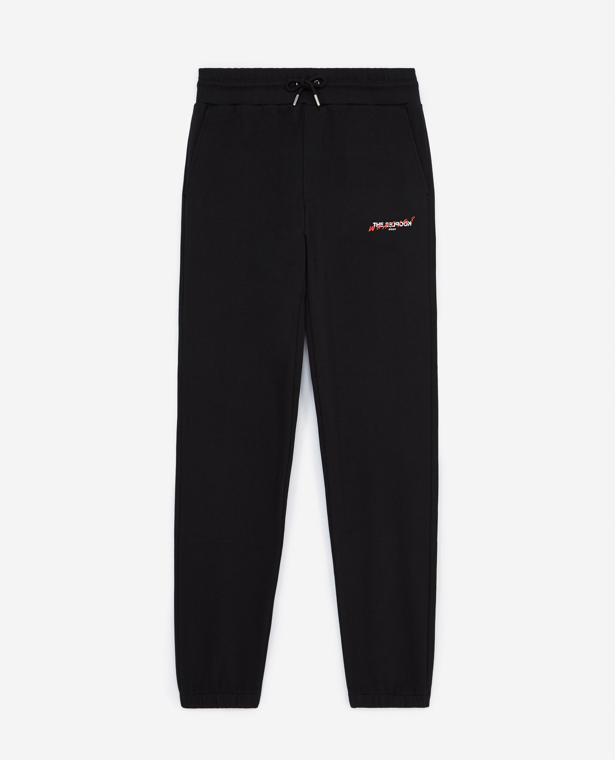Jogging noir à petit logo The Kooples, BLACK, hi-res image number null