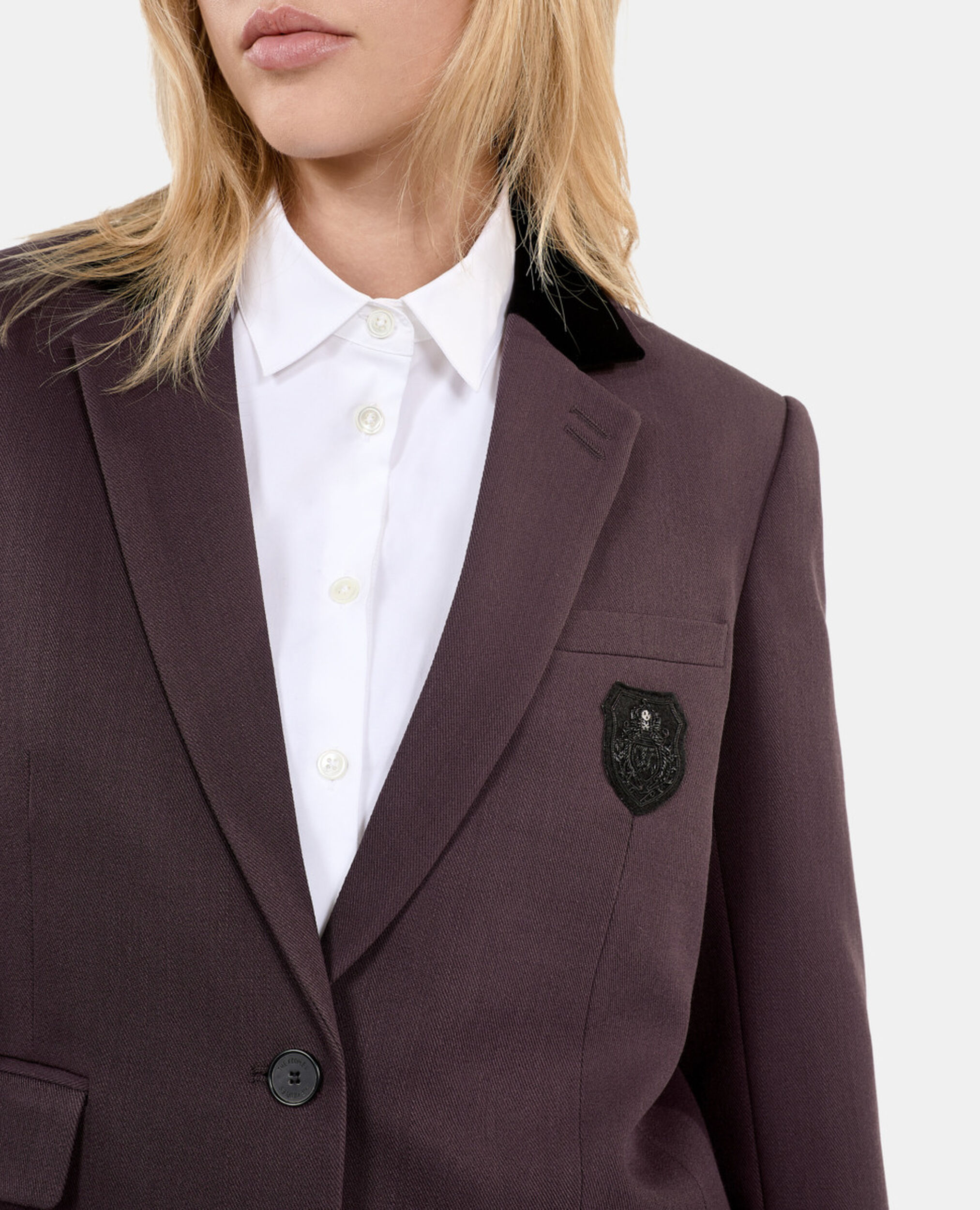 Braune Anzugjacke aus Wolle, BROWN, hi-res image number null