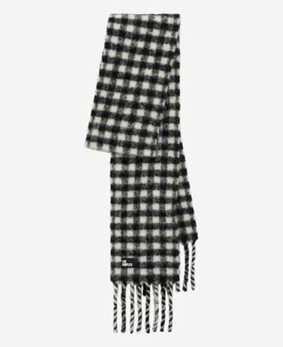 The Kooples UNISEX NOIR ET BLANC schwarz-weiß karierter schal