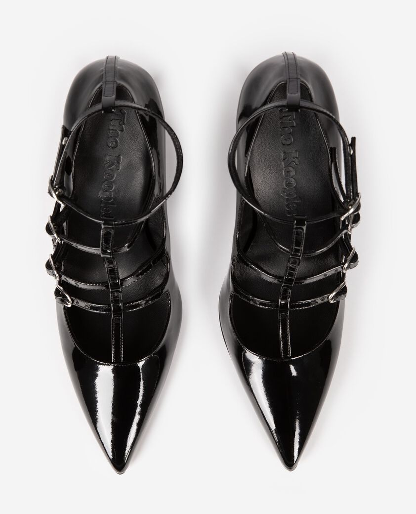 The Kooples FEMME BLACK escarpins à talons avec brides noirs