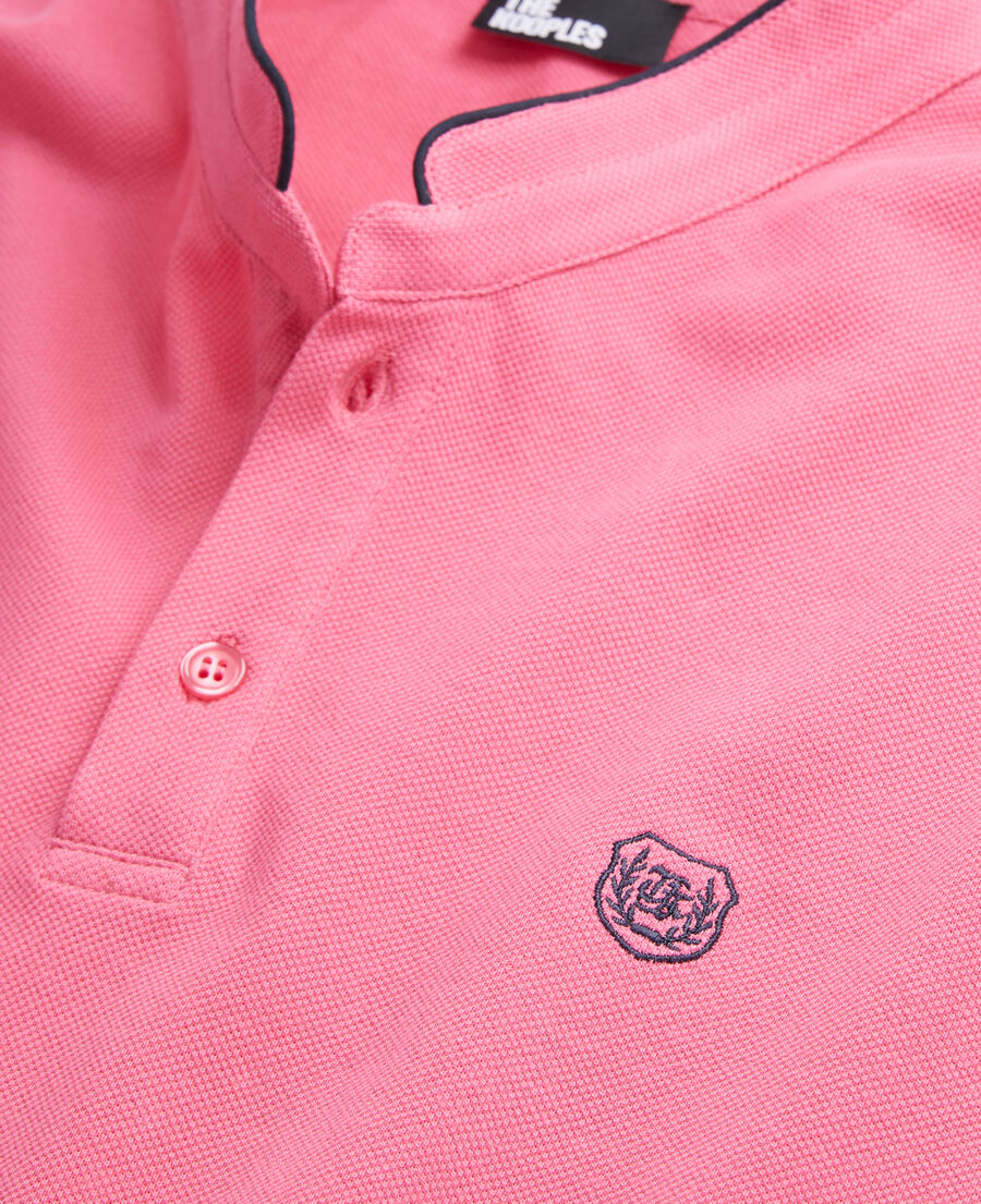 The Kooples H OLD PINK pink cotton polo t-shirt