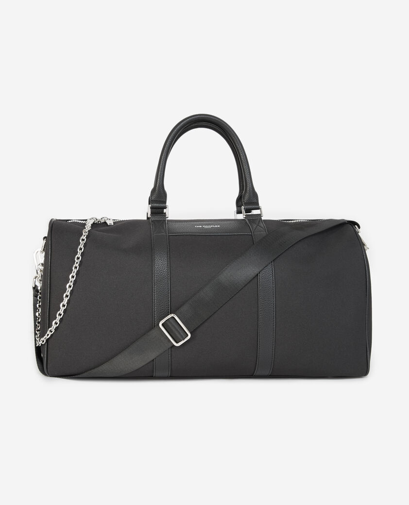 The Kooples MEN BLACK black weekend bag with removable chain