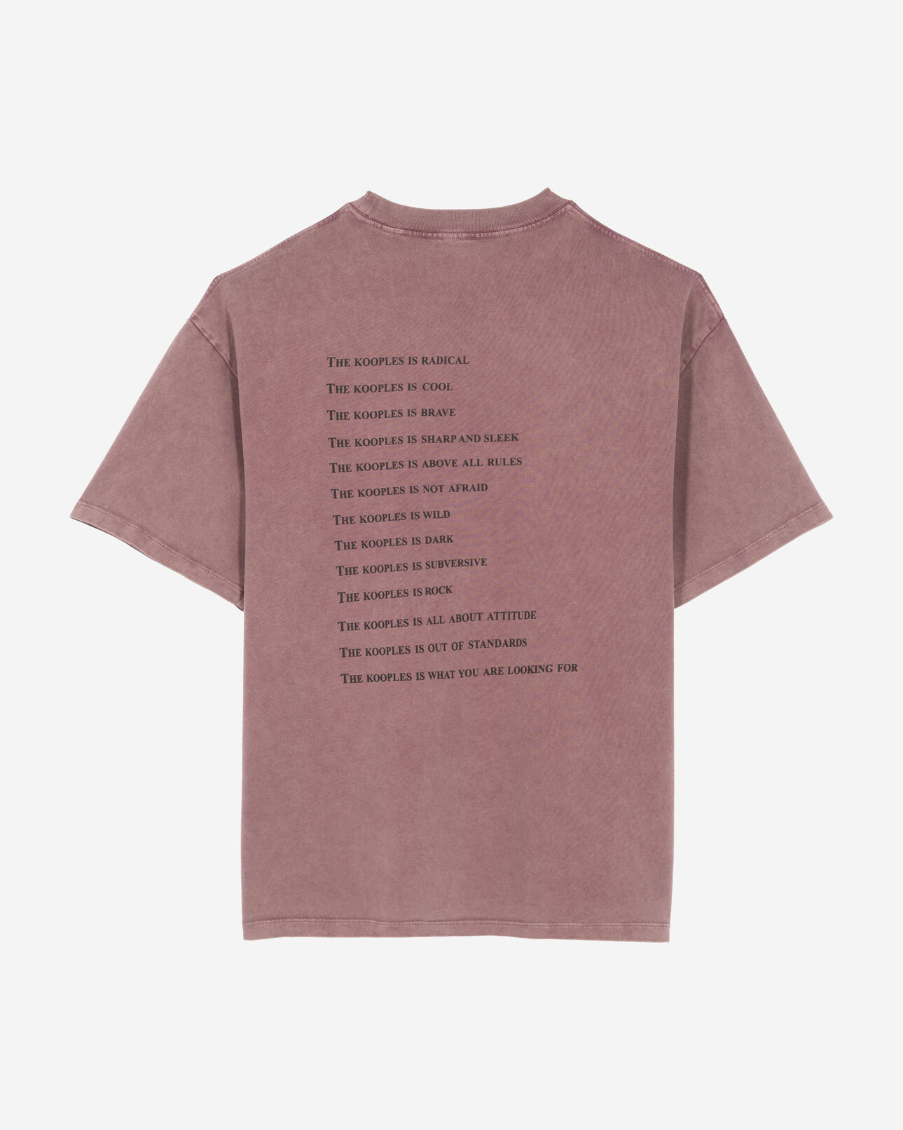 The Kooples MEN FIGUE burgundy what is t-shirt