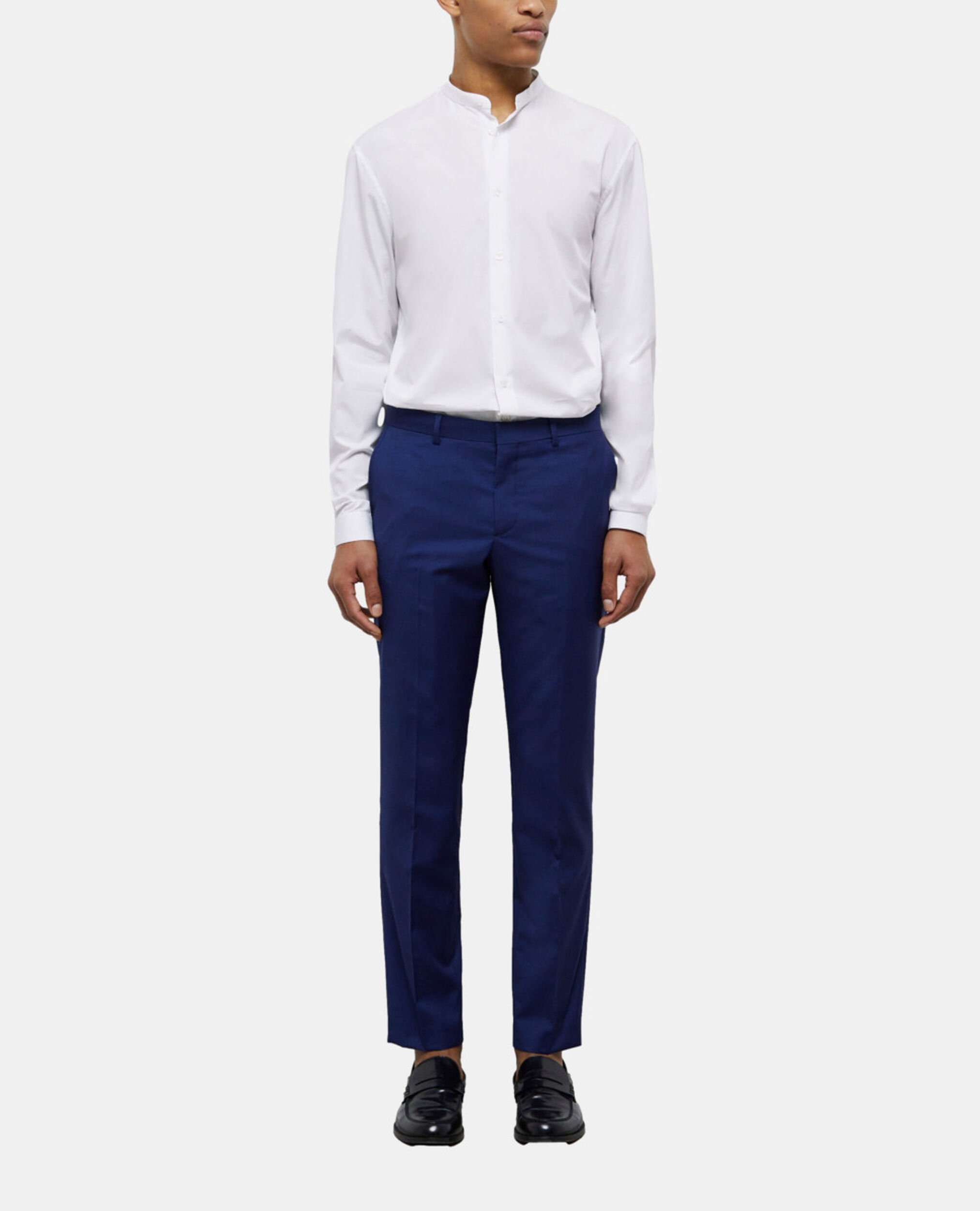 Pantalón traje micromotivo azul marino, NAVY, hi-res image number null