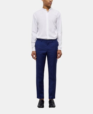 The Kooples HOMBRE NAVY pantalón traje micromotivo azul marino