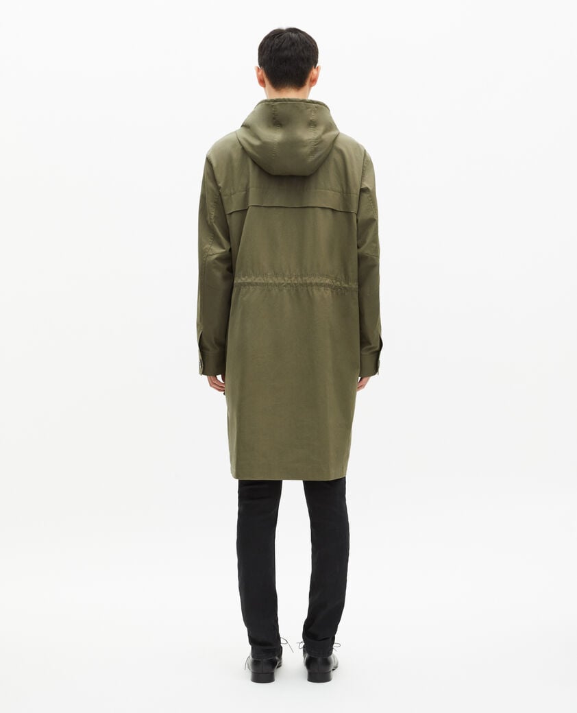 The Kooples HOMME KAKI parka à capuche kaki