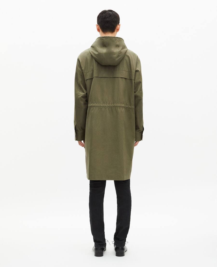 The Kooples HERREN KAKI khaki parka mit kapuze