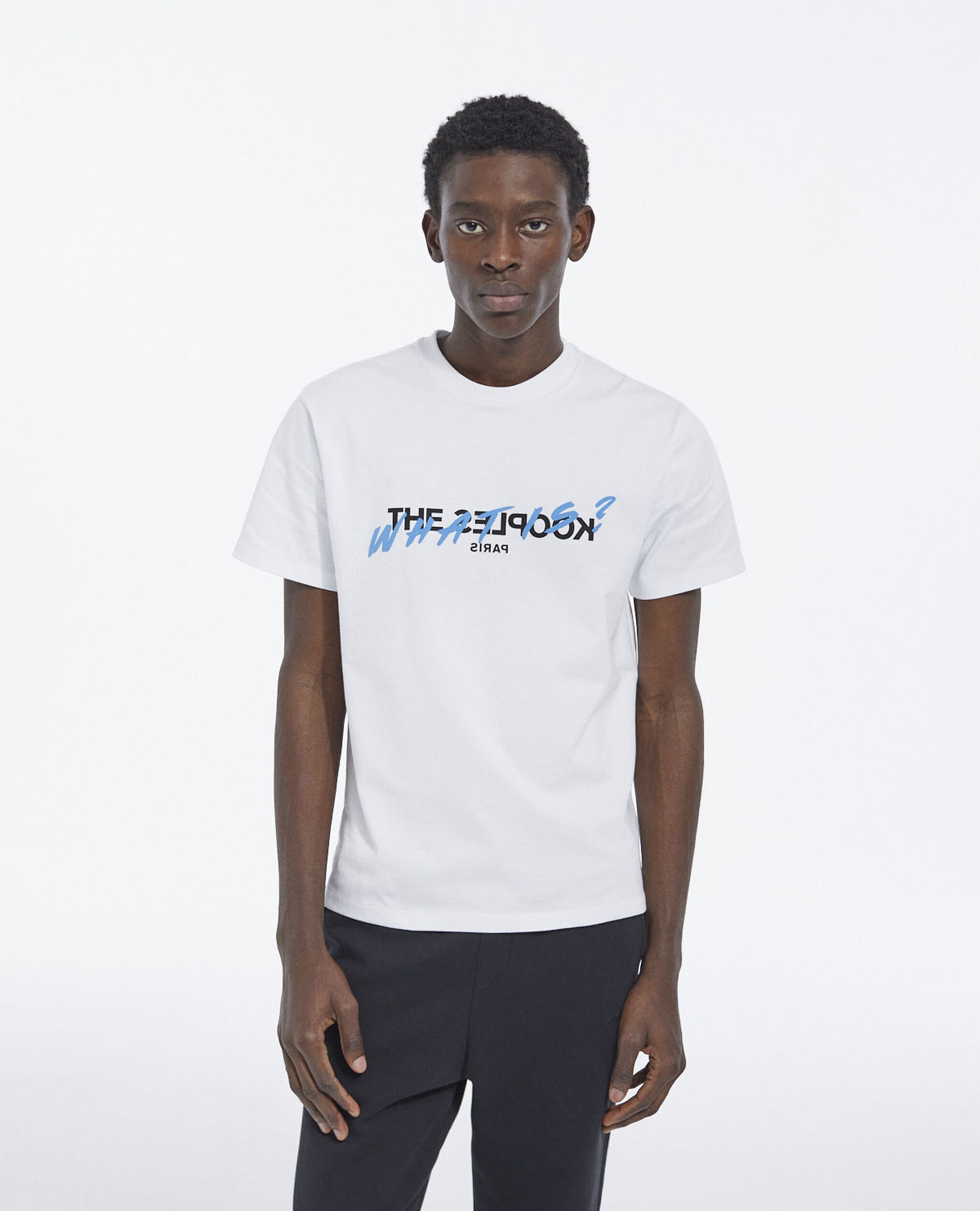 WHAT IS T-shirt, WHITE, hi-res image number null