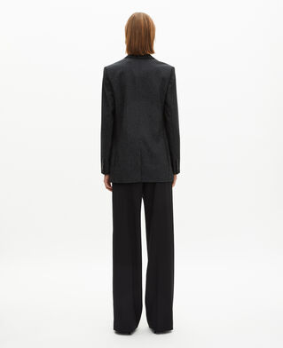 The Kooples DAMEN BLACK schwarze jacke mit strasssteinen