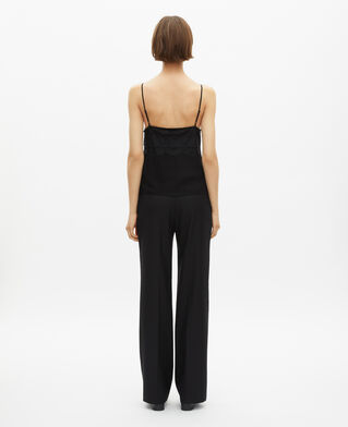 The Kooples FEMME BLACK caraco avec dentelle noir