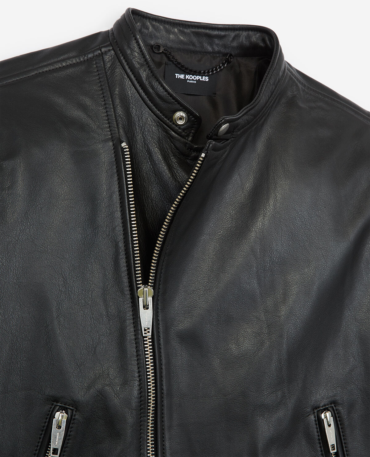 The kooples leather biker jacket top