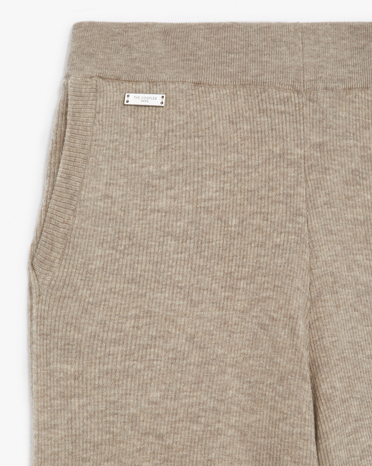 The Kooples DAMEN BEIGE hose locker beige wolle und kaschmir