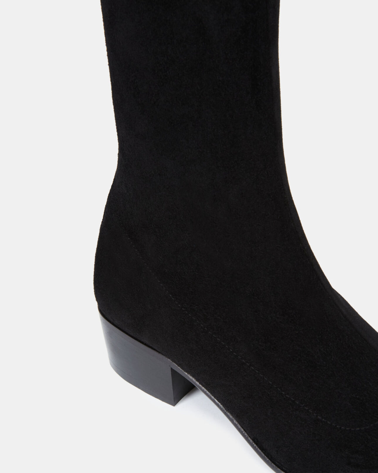 The Kooples FEMME BLACK cuissardes en cuir noires