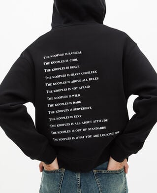 The Kooples FEMME BLACK sweatshirt à capuche what is noir