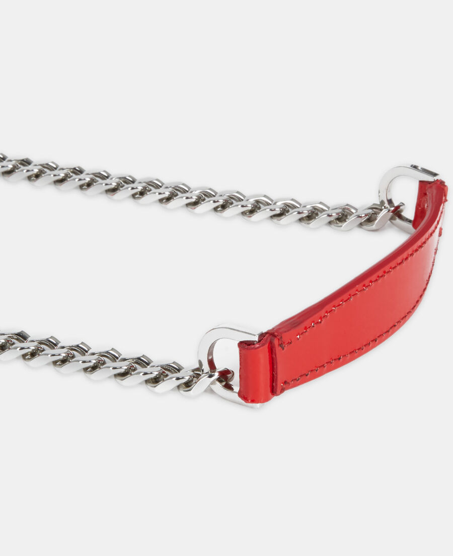 small emily bag in red leather